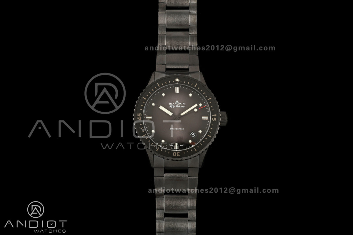 Fifty Fathoms Ceramic DDDF Best Edition Gray Dial on Ceramic Bracelet A1315